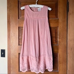 Women’s Sleeveless Pink Eyelet Dress Knox Rose XS